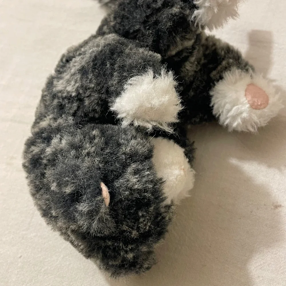 Douglas Plush Kitten Stuffed‎ Animal Gray White Kitten Toy Kids Cat